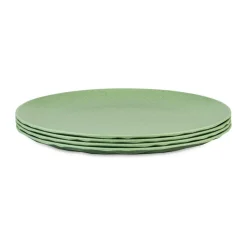 Club bord Ø26 cm 4-pack biocirculaire thermoplast, Nature leaf green