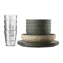 Club Göteborg servies 16-delig biocirk thermoplast, Multi