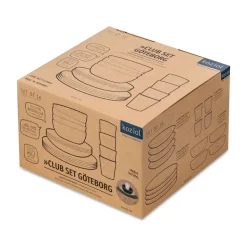 Club Göteborg servies 16-delig biocirk thermoplast, Multi