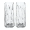 Club No. 3 longdrinkglazen kunststof 25 cl 2-pack, Kristalhelder
