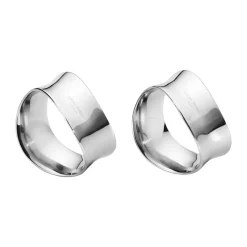 Cobra servetring 2-pack, Roestvrij staal