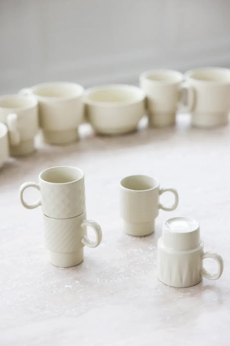 Coffee & More espressokop 4-pack, Beige