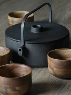 Collage theekan gietijzer 1,2 l, Black