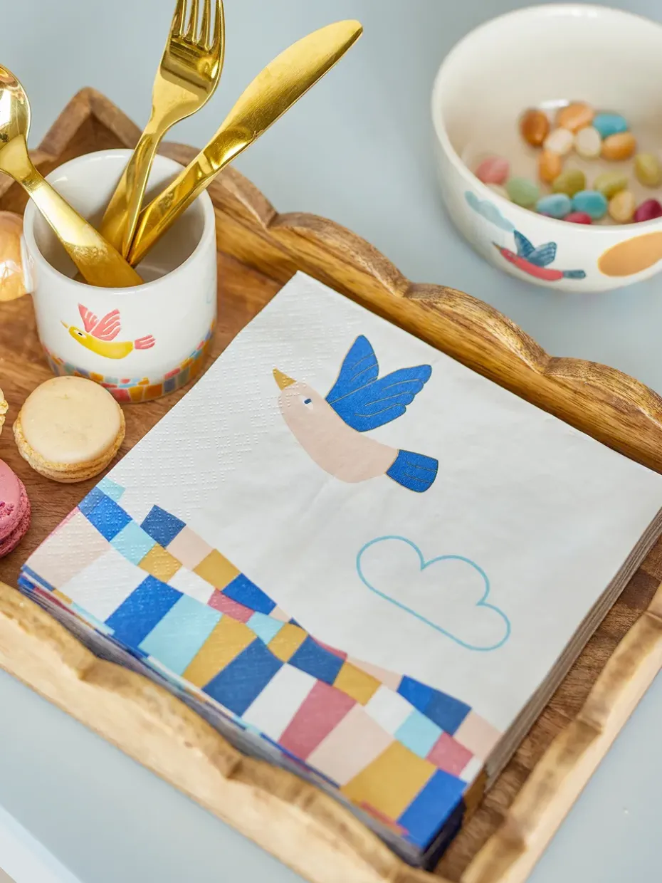 Colorine papieren servet 20-pack, Natuur