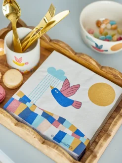 Colorine papieren servet 20-pack, Natuur