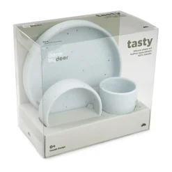 Confetti kinderservies 3-delig, Blauw