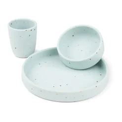 Confetti kinderservies 3-delig, Blauw