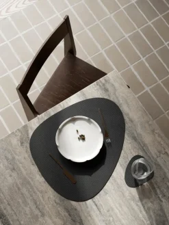 Corduroy onderzetter curve, Black