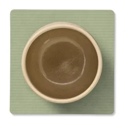 Corduroy onderzetter square, Olive Green