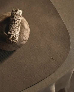 Corduroy placemat curve L, Nomad Grey