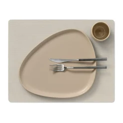 Corduroy placemat square L, Oyster White