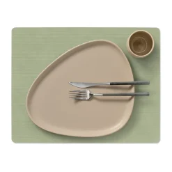 Corduroy placemat square L, Olive Green