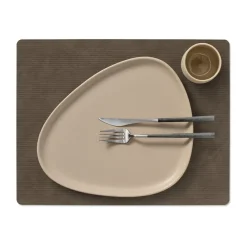 Corduroy placemat square L, Caviar
