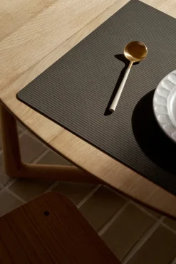 Corduroy placemat square L, Caviar