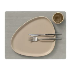 Corduroy placemat square L, Light Grey