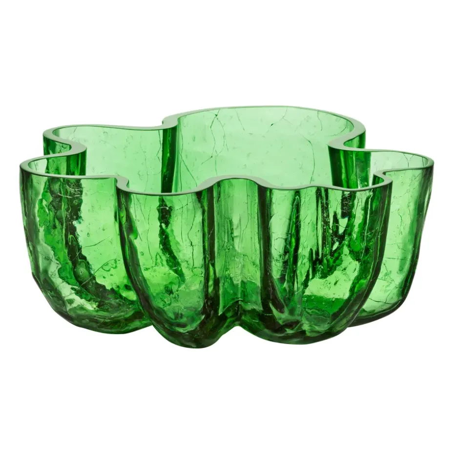 Crackle kom 10,5 cm, Groen