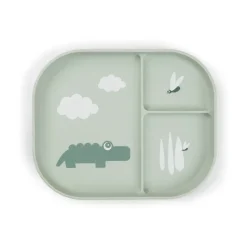 Croco foodie kinderbord 18x22 cm, Green