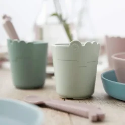 Croco kiddish minibeker 10 cl 2-pack, Blue