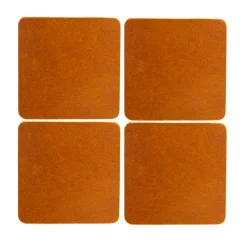 Cuba glasonderzetters 4-pack, Tan