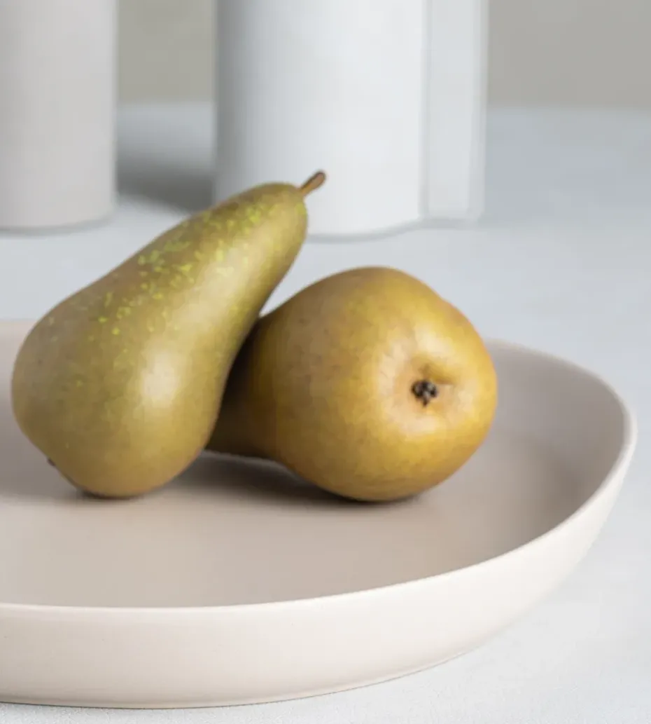 Curve Stoneware serveerschaal 30x35 cm, Sand