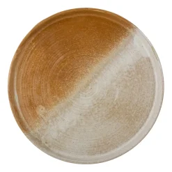 Dahlia serveerschotel Ø32,5 cm, Bruin