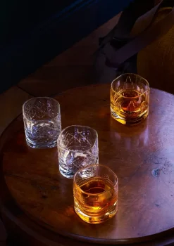 Dandy whiskeyglas 4-delig, Transparant