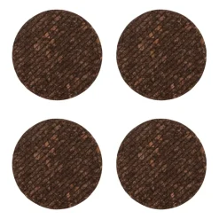 Dante glasonderzetters van kurk 4-pack, Bruin