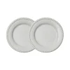 Daria bordje Ø18 cm 2-pack, Cotton white shiny