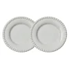 Daria dessertbord Ø22 cm 2-pack, Cotton white shiny