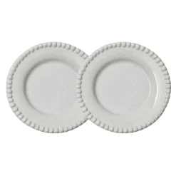 Daria dessertbord Ø22 cm 2-pack, Cotton white shiny