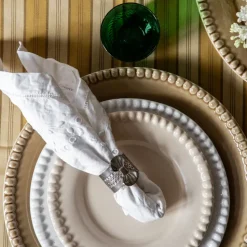 Daria dessertbord Ø22 cm 2-pack, Cotton white shiny