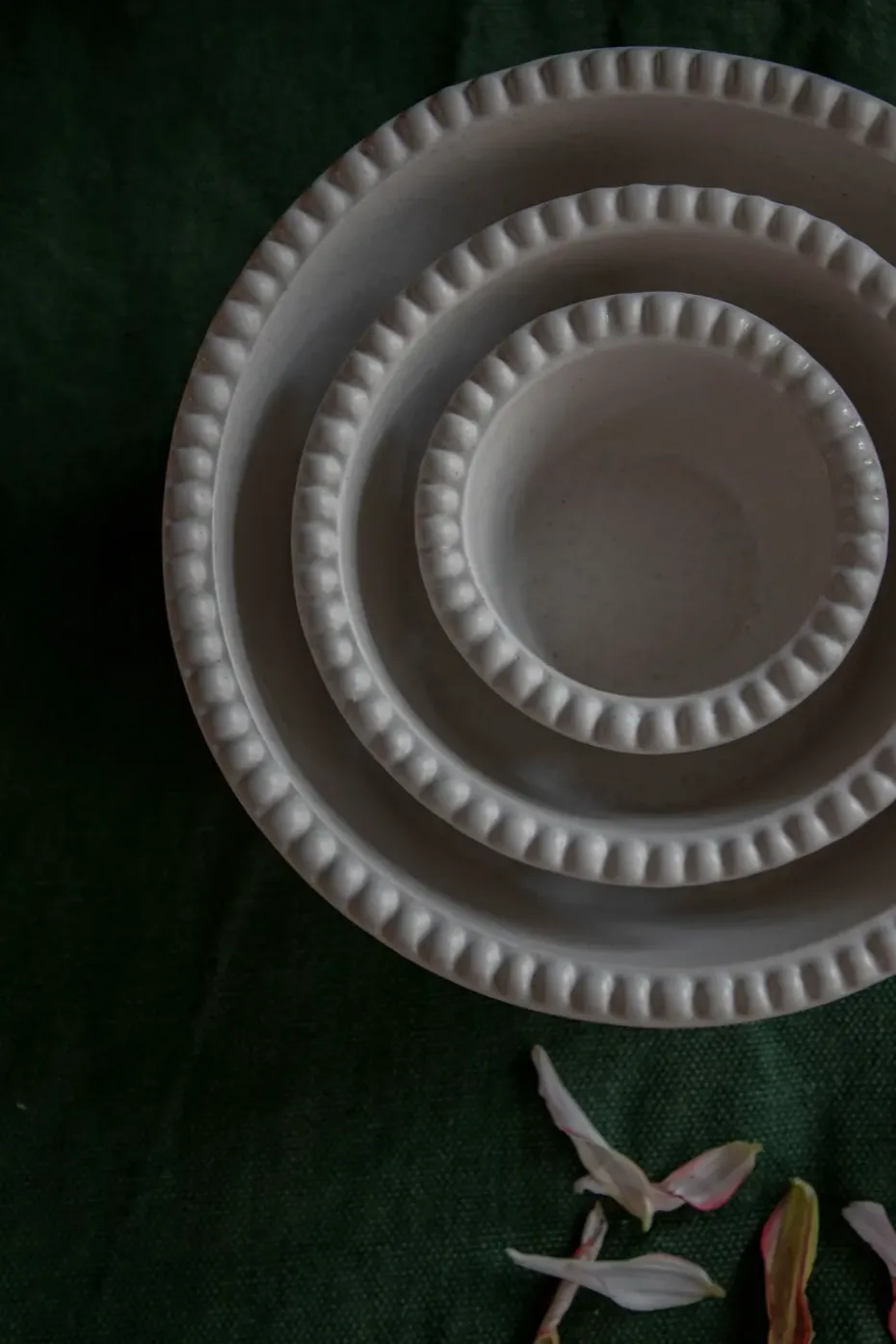 Daria kom Ø23 cm aardewerk, Cotton white