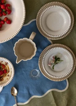 Daria pastabord Ø35 cm, Cotton white matte