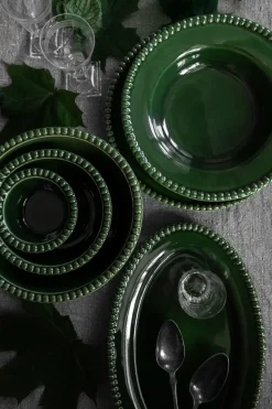 Daria serveerschotel 35 cm aardewerk, Moss