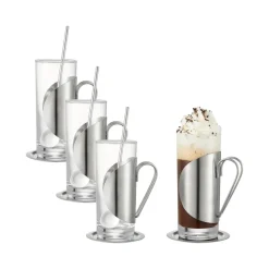 Darry irish coffee set, Glas-roestvrij staal