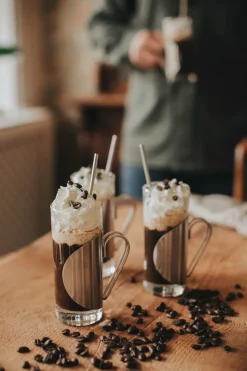 Darry irish coffee set, Glas-roestvrij staal