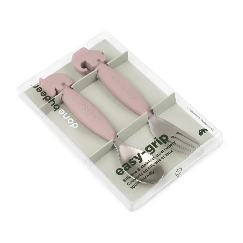 Deer Friends Easy-grip bestekset 2-delig, Powder