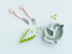 Deer Friends Easy-grip bestekset 2-delig, Sand