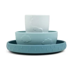 Deer Friends Stick&Stay kinderservies 3-delig, Blue