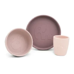 Deer Friends Stick&Stay kinderservies 3-delig, Powder