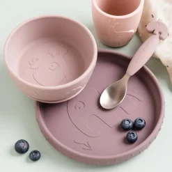 Deer Friends Stick&Stay kinderservies 3-delig, Powder