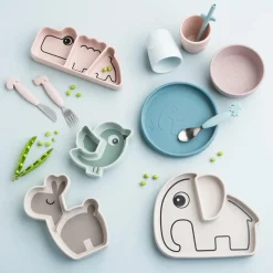 Deer Friends Stick&Stay kinderservies 3-delig, Powder