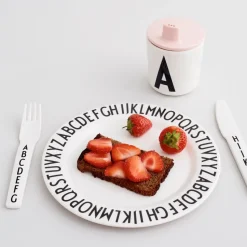 Design Letters drinktuit/deksel voor melamine beker, Nude
