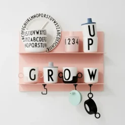 Design Letters drinktuit/deksel voor melamine beker, Nude