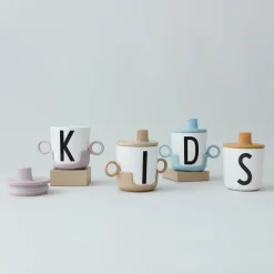 Design Letters drinktuit/deksel voor melamine beker, Mustard