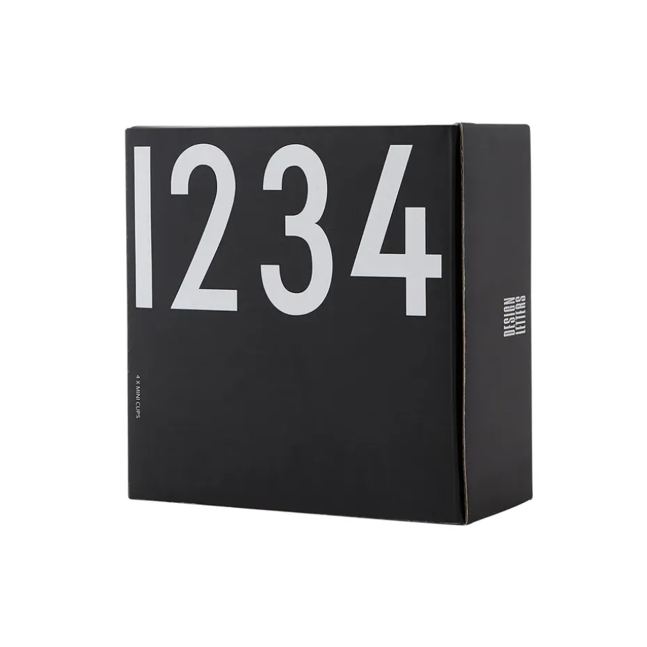 Design Letters espressokopjes 4-pack zwart, Black