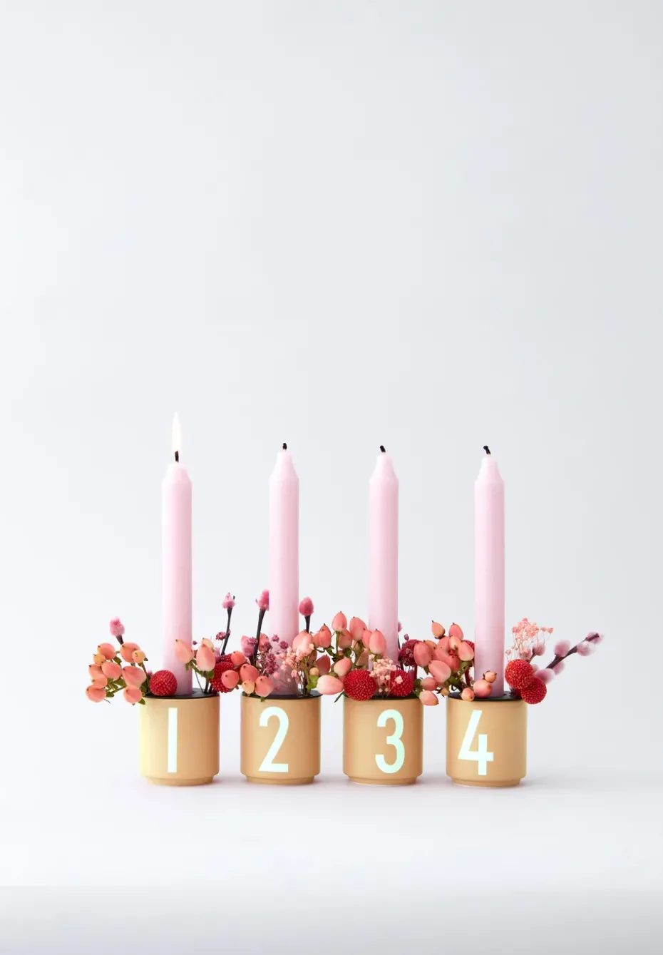 Design Letters espressokop 4-pack, Beige