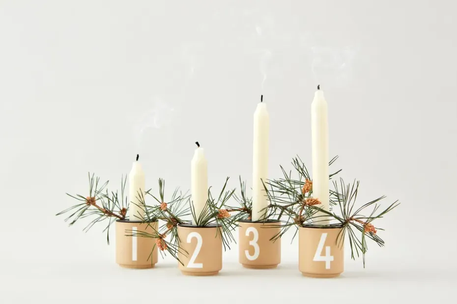 Design Letters espressokop 4-pack, Beige