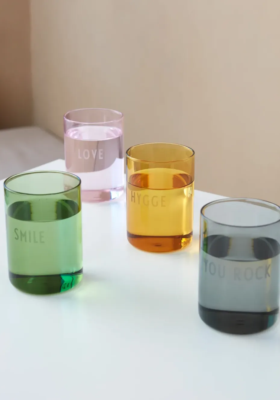 Design Letters favoriete glas 35 cl, Hygge-mustard