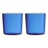 Design Letters Kids Eco drinkglas 2-pack, Blue